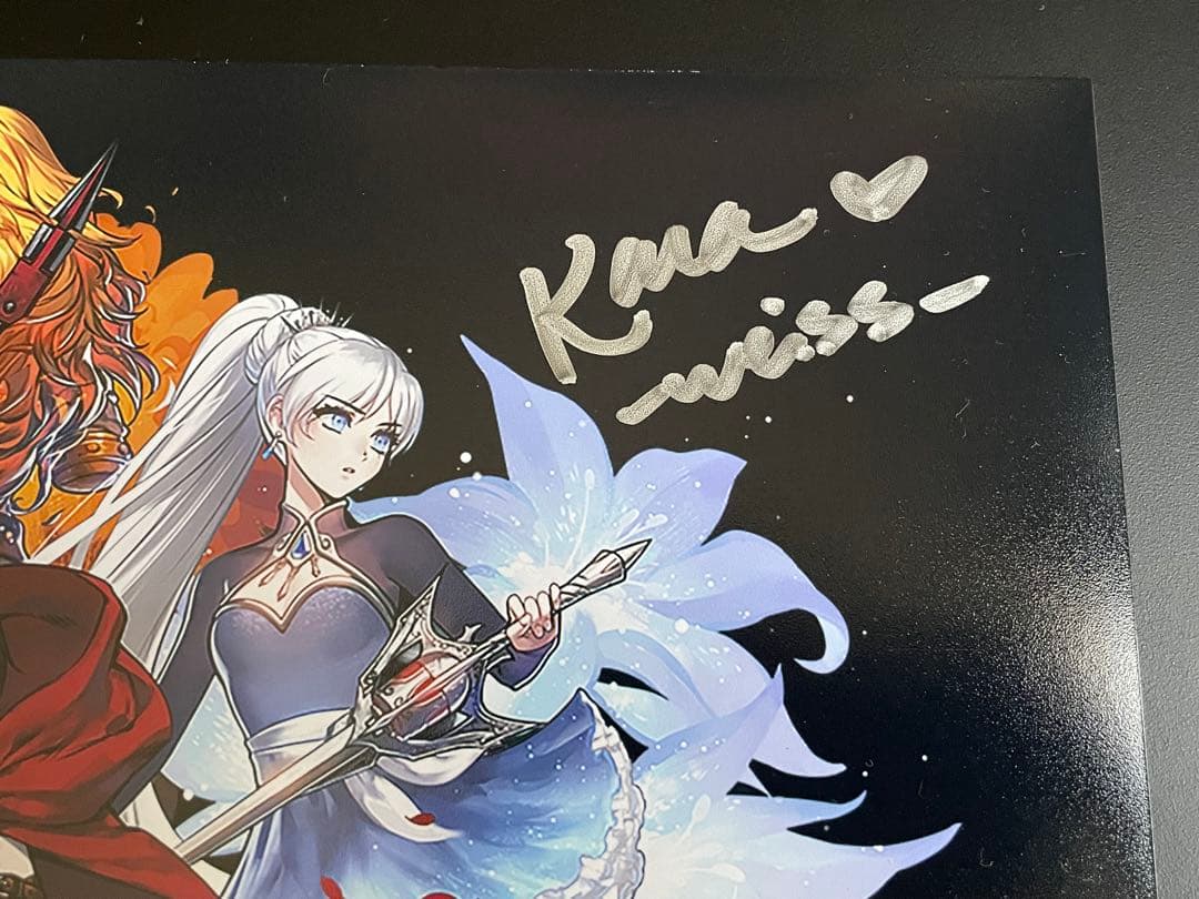 RWBY 直筆サイン入りミニポスター　JSA認定書付き　⑤