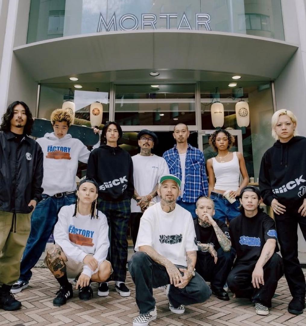 【新品】JSF x MORTAR Tシャツ XL 黒 緑 THE BONEZ