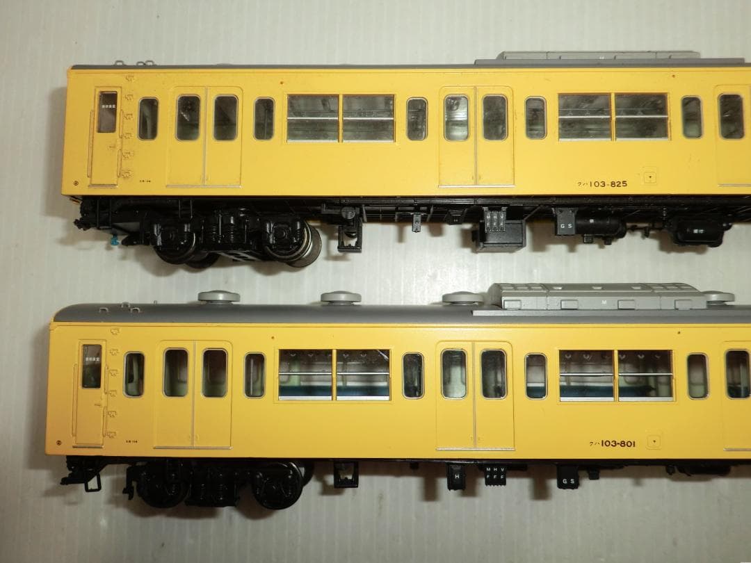 HOゲージ 天賞堂 103系 カナリアイエロー 4両セット