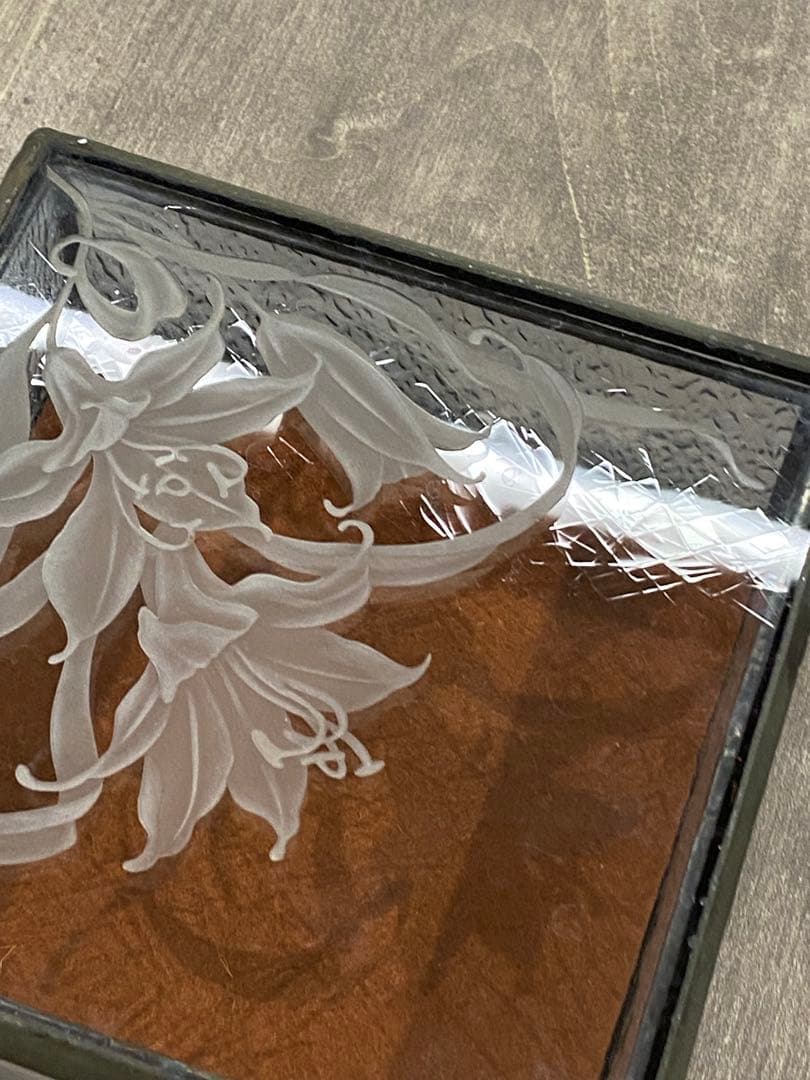 ガラス蓋もの
