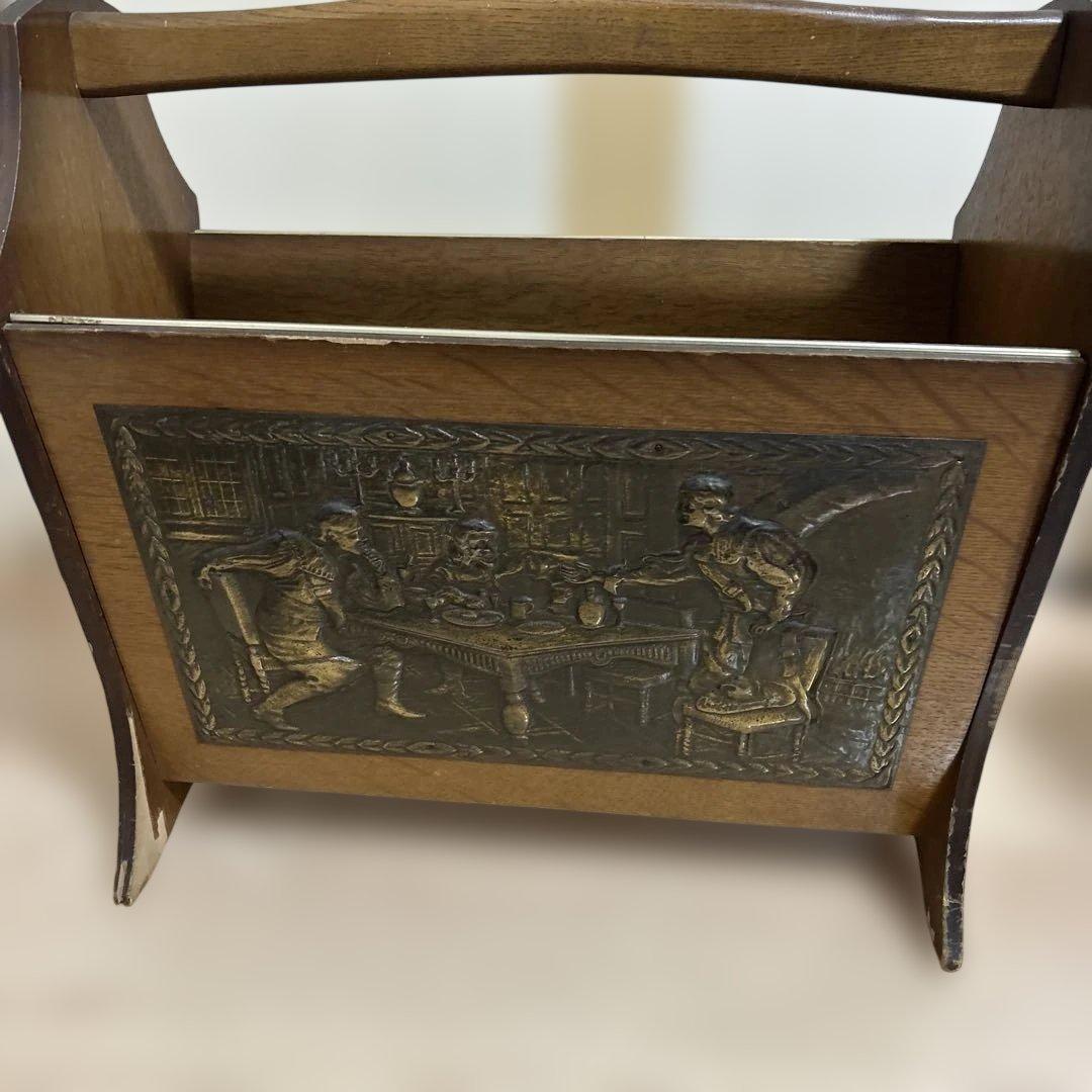 イギリス アンティーク 家具 マガジンラック 1960年頃