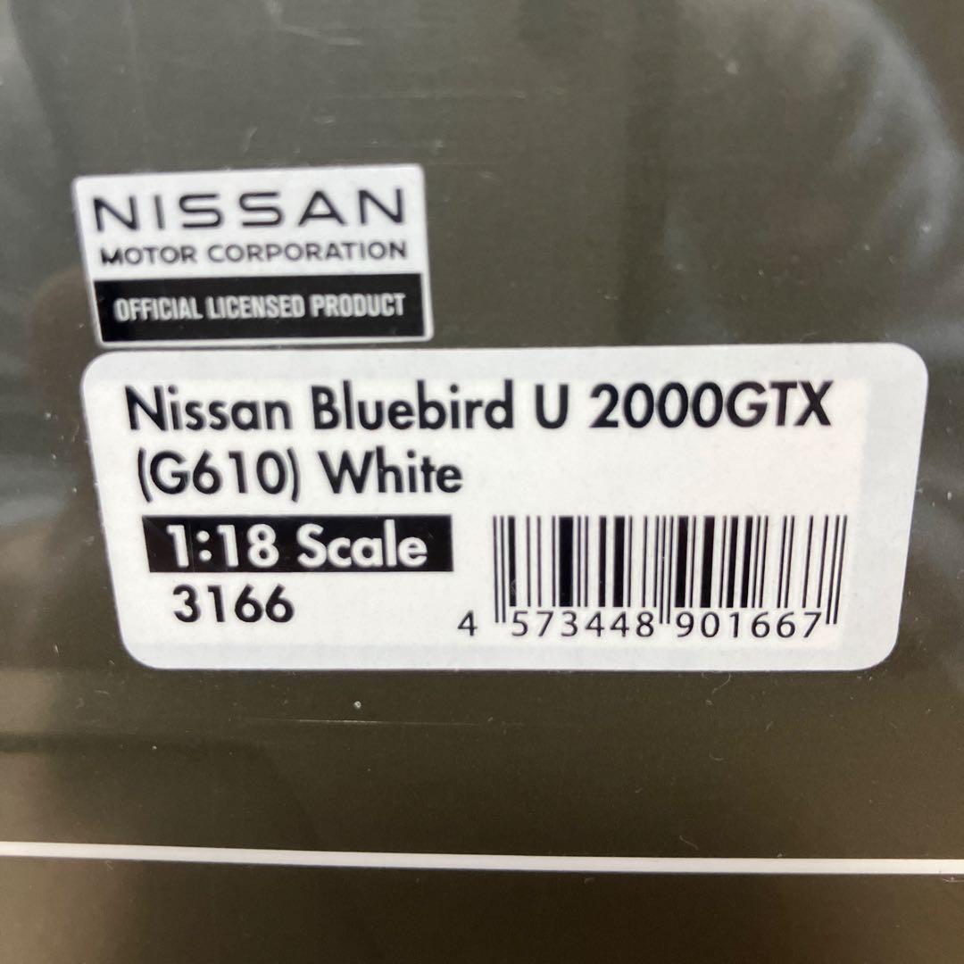 自動車 ignition model BLUEBIRD U 2000 GTX1/18