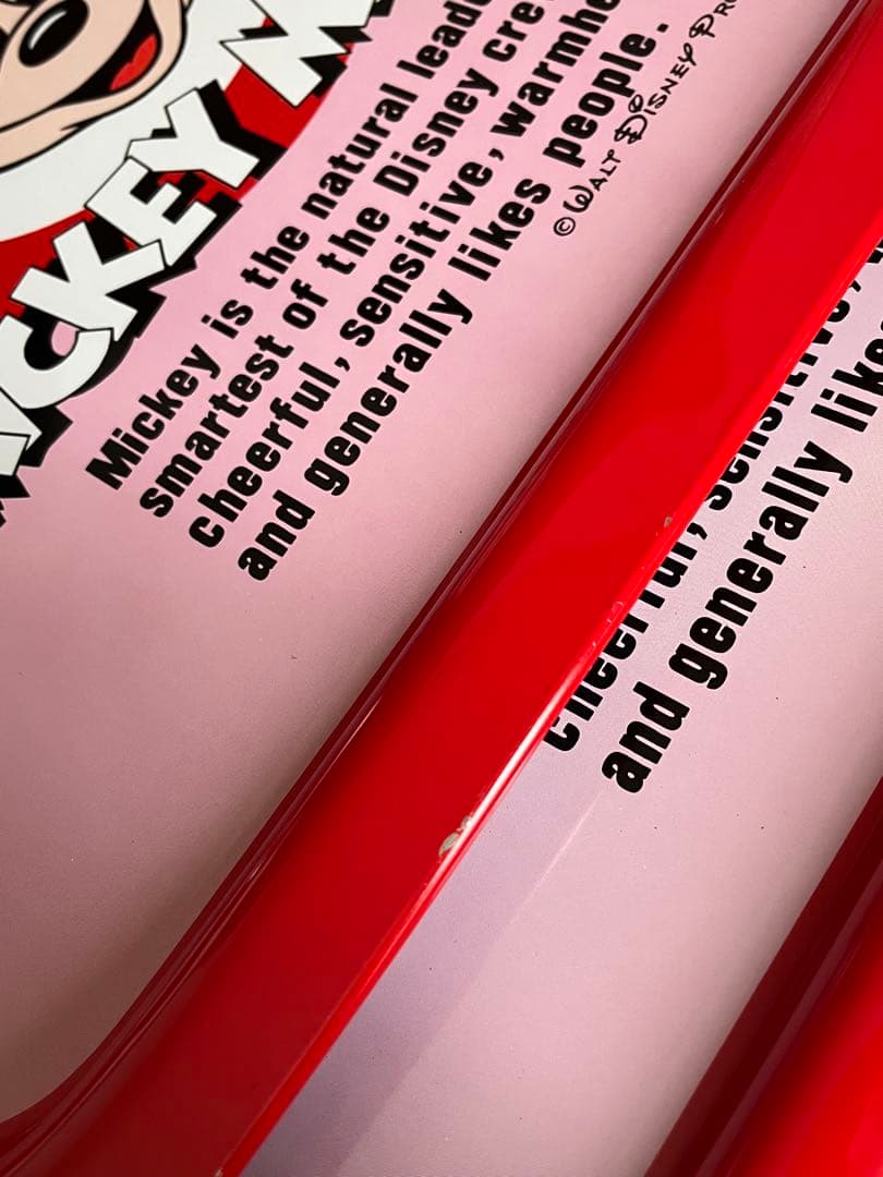 【希少・当時物】昭和レトロ ディズニー トレイ 4枚＆ショップ袋セット ミッキー