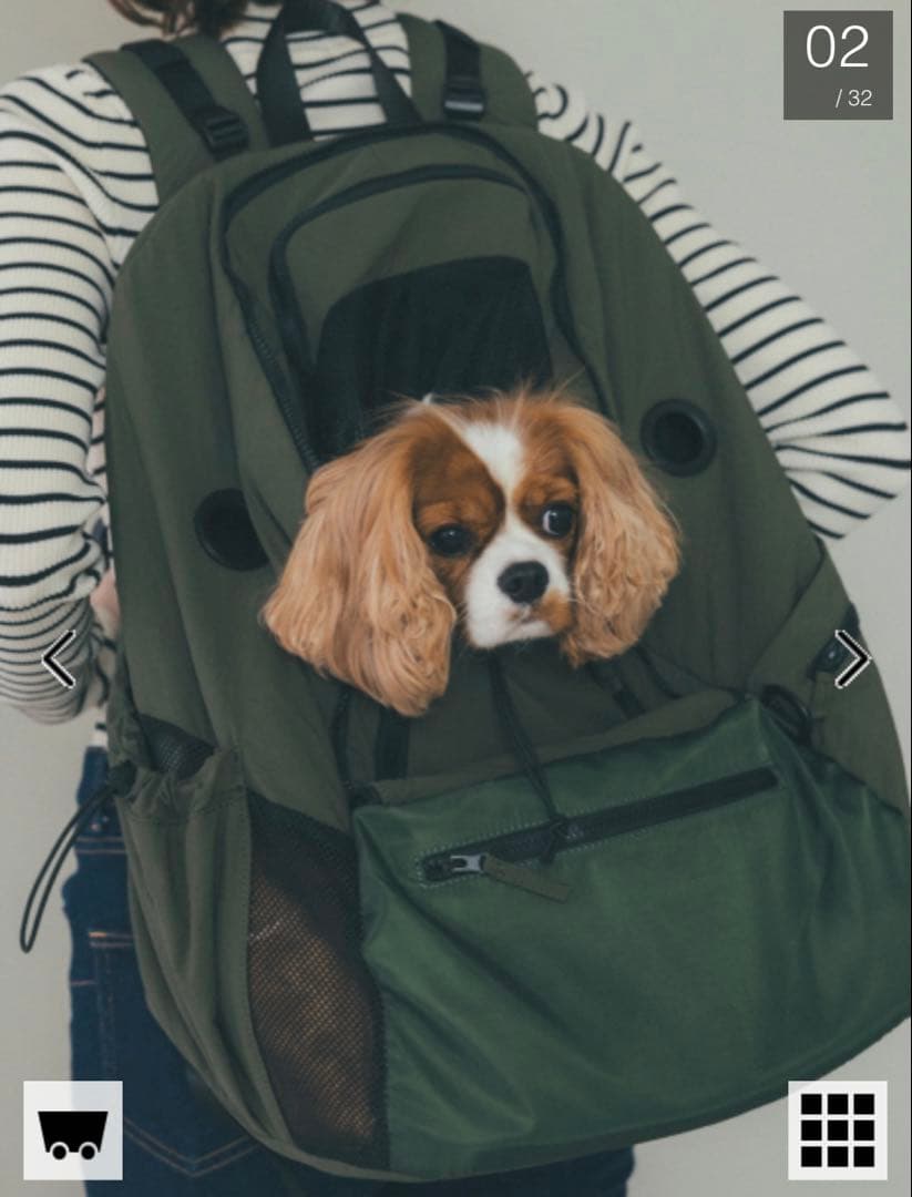 MATIE/ペットリュックL【Produce by 有末 麻祐子】