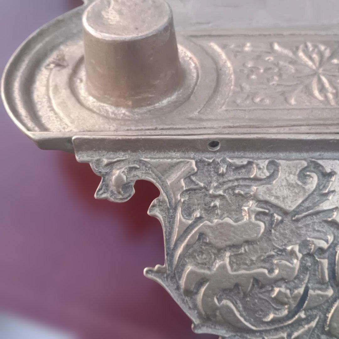 ６０９５）ヴィンテージ　鋳鉄製のインク壺