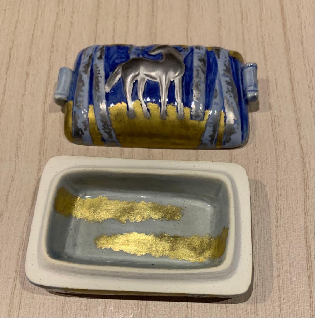 香合 在銘あり　馬　茶道具 ウマお稽古　茶会 抹茶 濃茶 香合