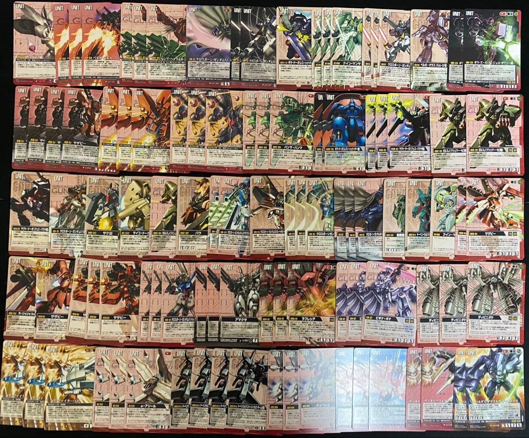 ガンダムウォーカード 赤まとめ売り⑩約2300枚 十字勲章 黒の部隊など