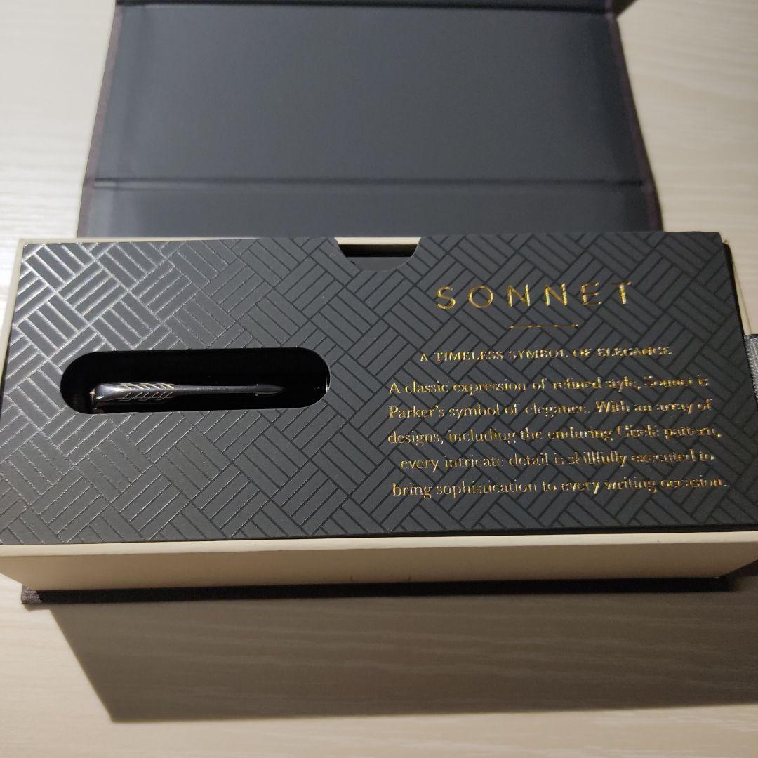 Parker ソネット PKN SNT ラックBK CTFP Ｍ字