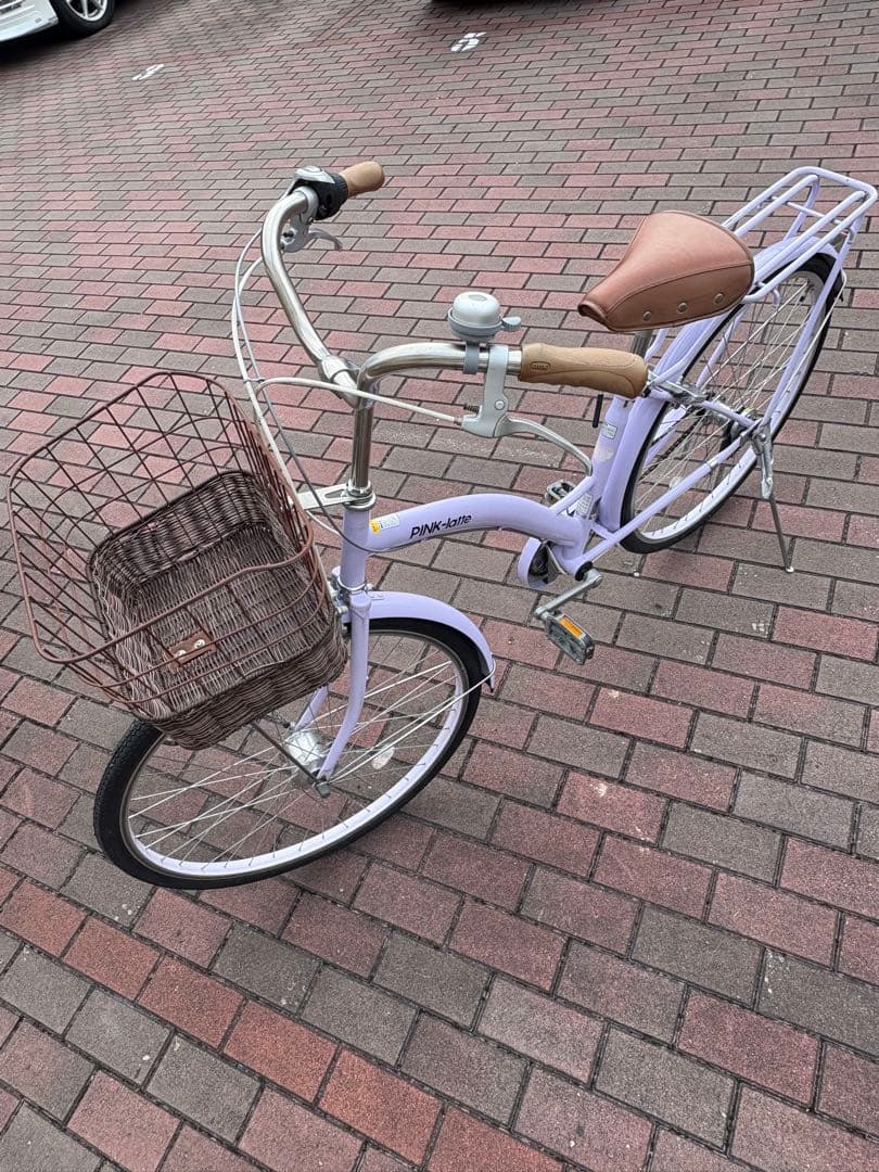 レディースバージョン！ラベンダーカラー・タウンサイクル(26㌅)配達可能です。