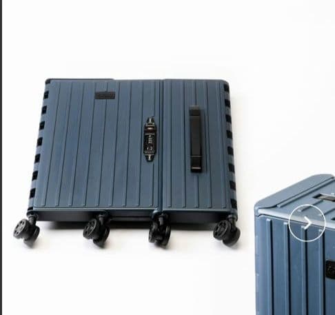 FUNALIVE　折り畳み式キャリーバック、ネイビー