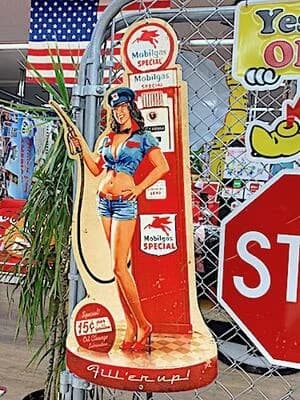 スティールサイン Girl パブ バー 店舗 ガレージ ディスプレイBS0185