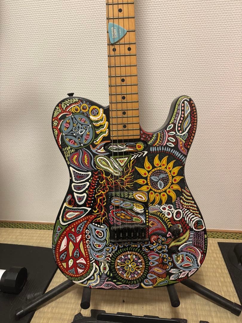 ペイントギター　hideデザイン