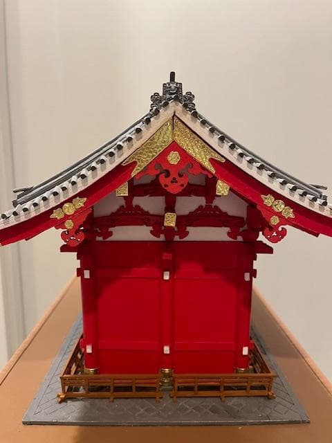 浅草寺 雷門 木製 建築模型 1/50 完成品
