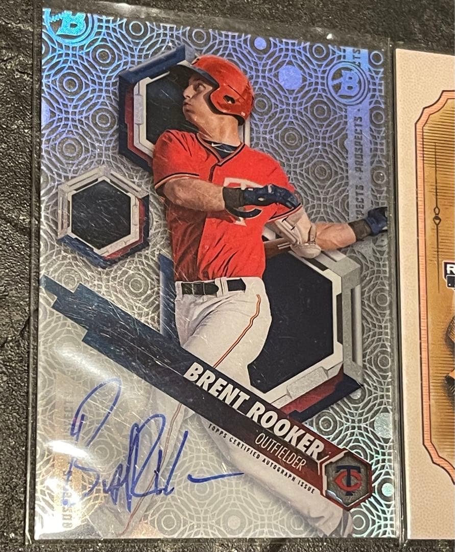 オールスター出場　Brent Rooker 3枚セット(直筆２枚) MLB