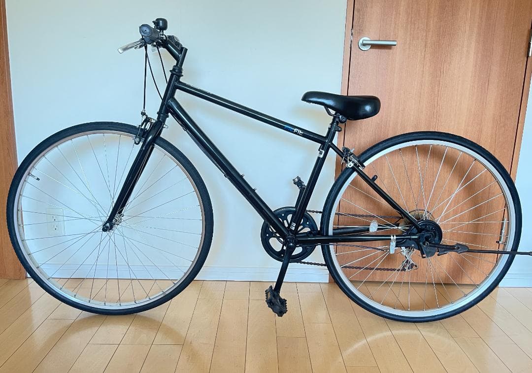 クロスバイクFITFIT 27インチ シマノ外装６段変速 black　引取専用