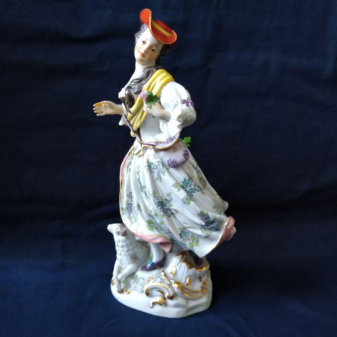 ✤マイセン(Meissen)フィギュリン『羊飼いの女性』