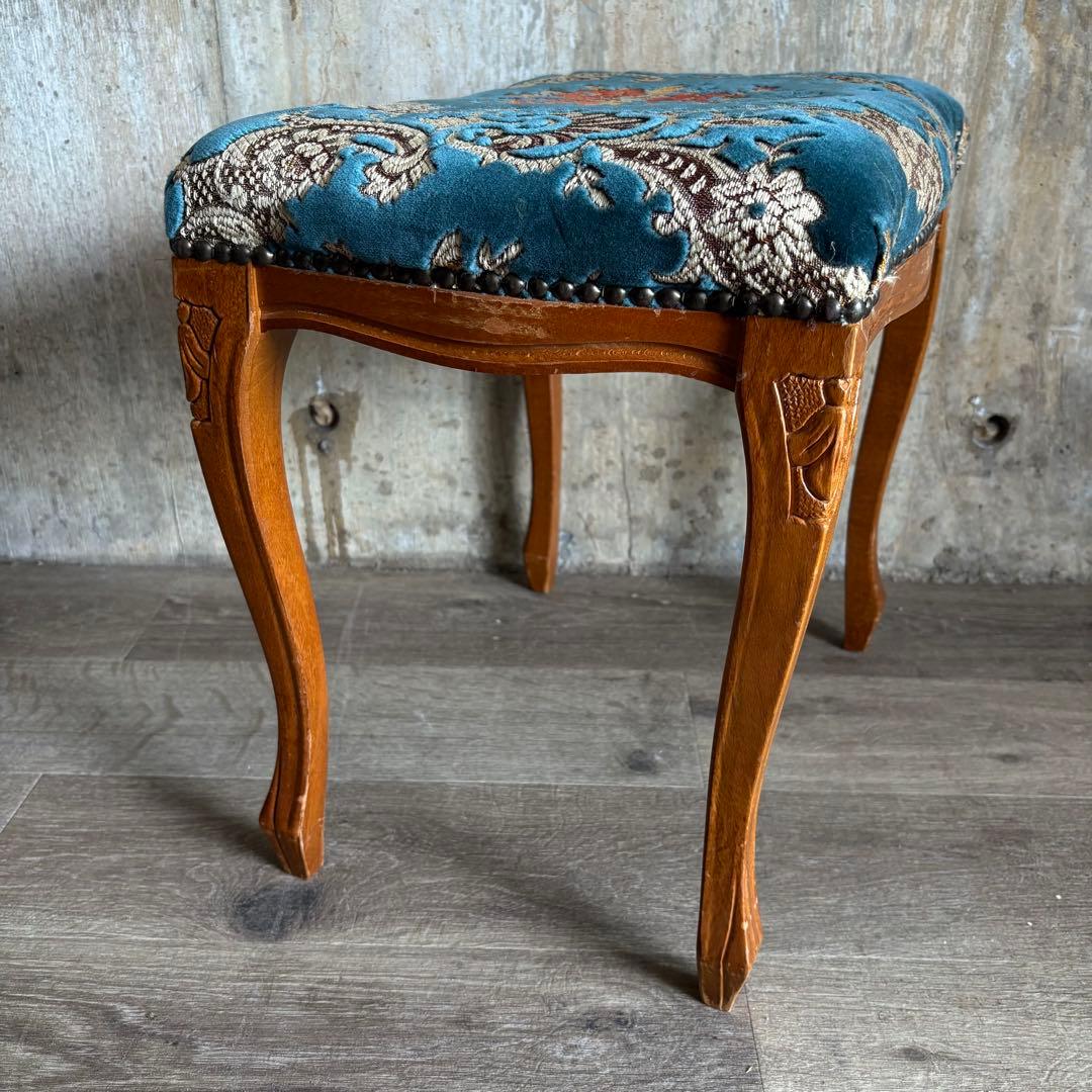 クラシック　猫脚スツール　ヴィンテージ レトロ