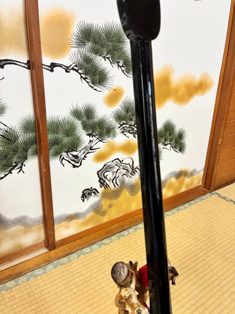 沖縄三線！貴重！知念大工型！本張り【一枚張り】