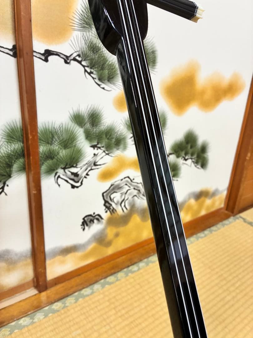 沖縄三線！貴重！知念大工型！本張り【一枚張り】