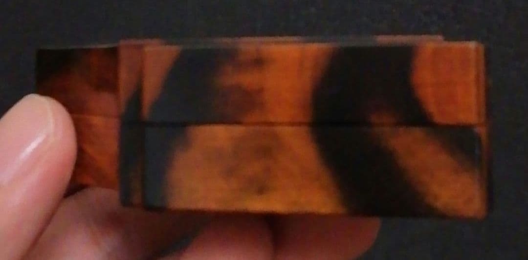 鈴木松栄三代　加州漆芸　黒柿　蔦蒔絵　扇面　香合　共布　栞付　茶道具