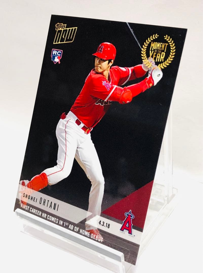 大谷翔平 2018 Topps Now moy-1 メジャー初ホームラン！