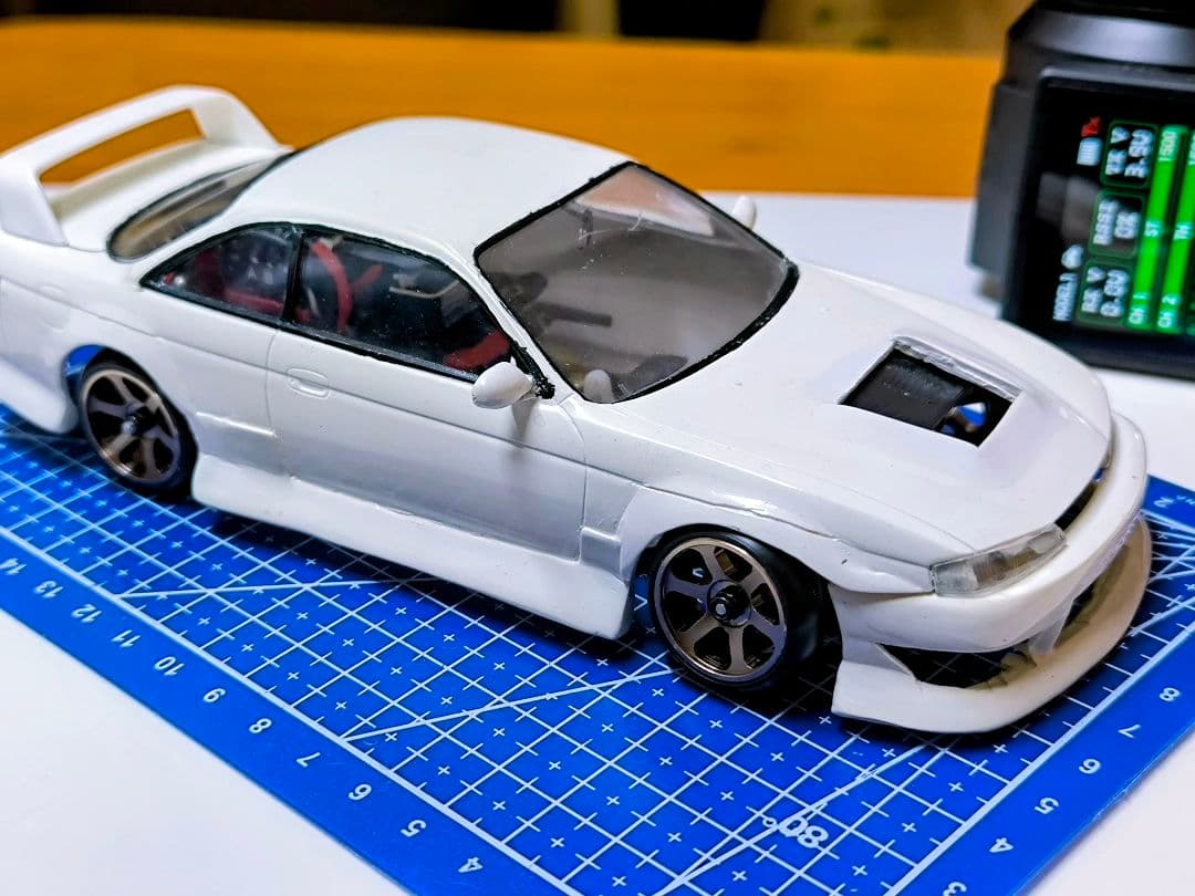 蚊車 ドリラジ RWD 1:24 タミヤnissan s14 ボディ
