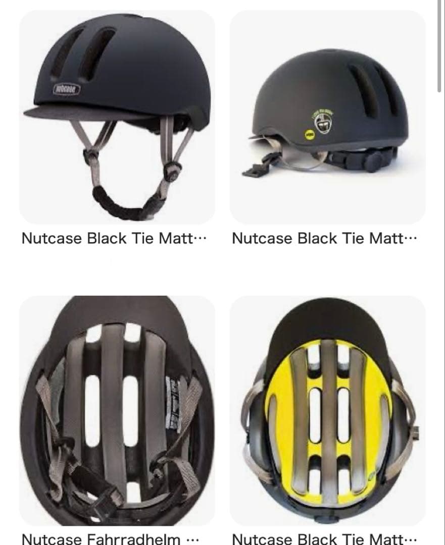 nutcase L ヘルメット　Nutcase 黒　マット　59-62