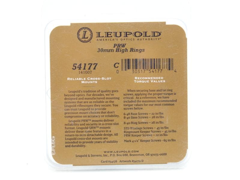 Leupold■PRW 30mm High■リューポルド リングマウント