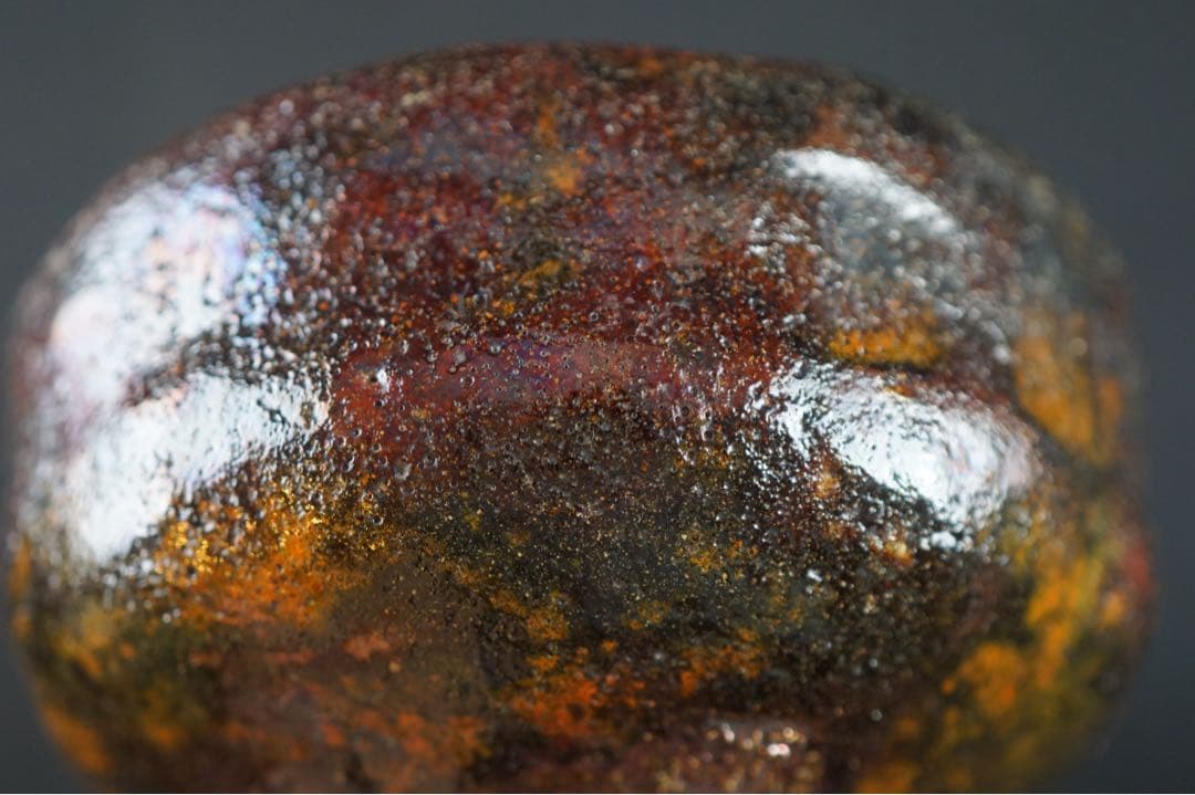 加藤石春 作 立田錦 楽焼 抹茶椀 紙箱 茶道具