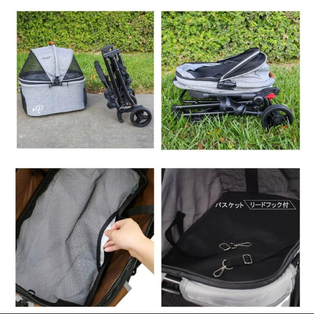 Petique ぺティーク 3in1 ペットカート 分離型3way 軽量 犬 猫