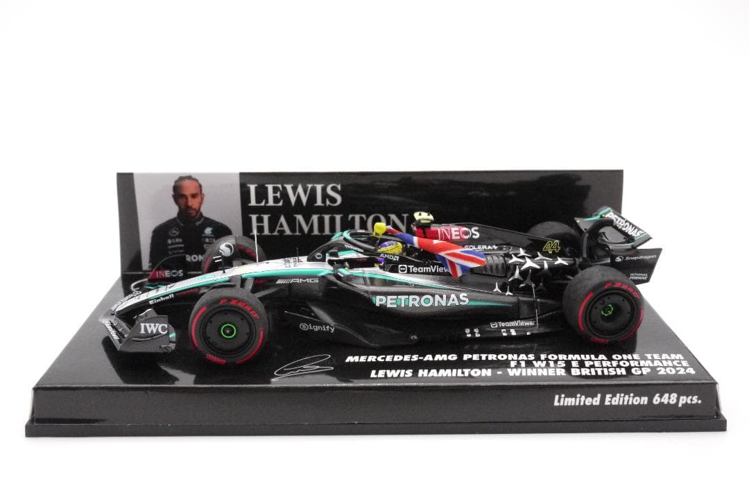 1/43 メルセデス AMG W15 イギリスGP 優勝 ハミルトン フラッグ