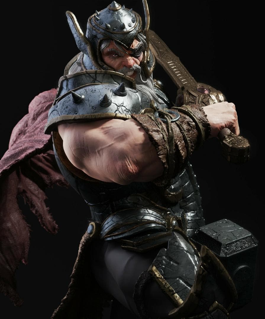 1/12 未塗装未組立 フィギュア ガレージキット 北欧神話 トール