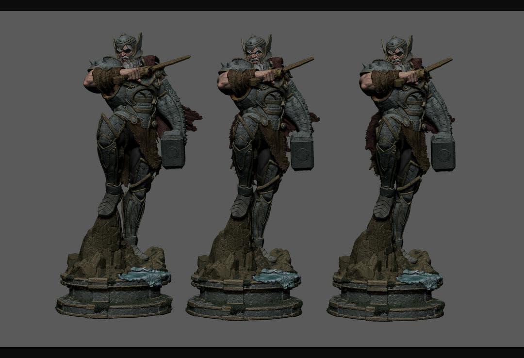 1/12 未塗装未組立 フィギュア ガレージキット 北欧神話 トール