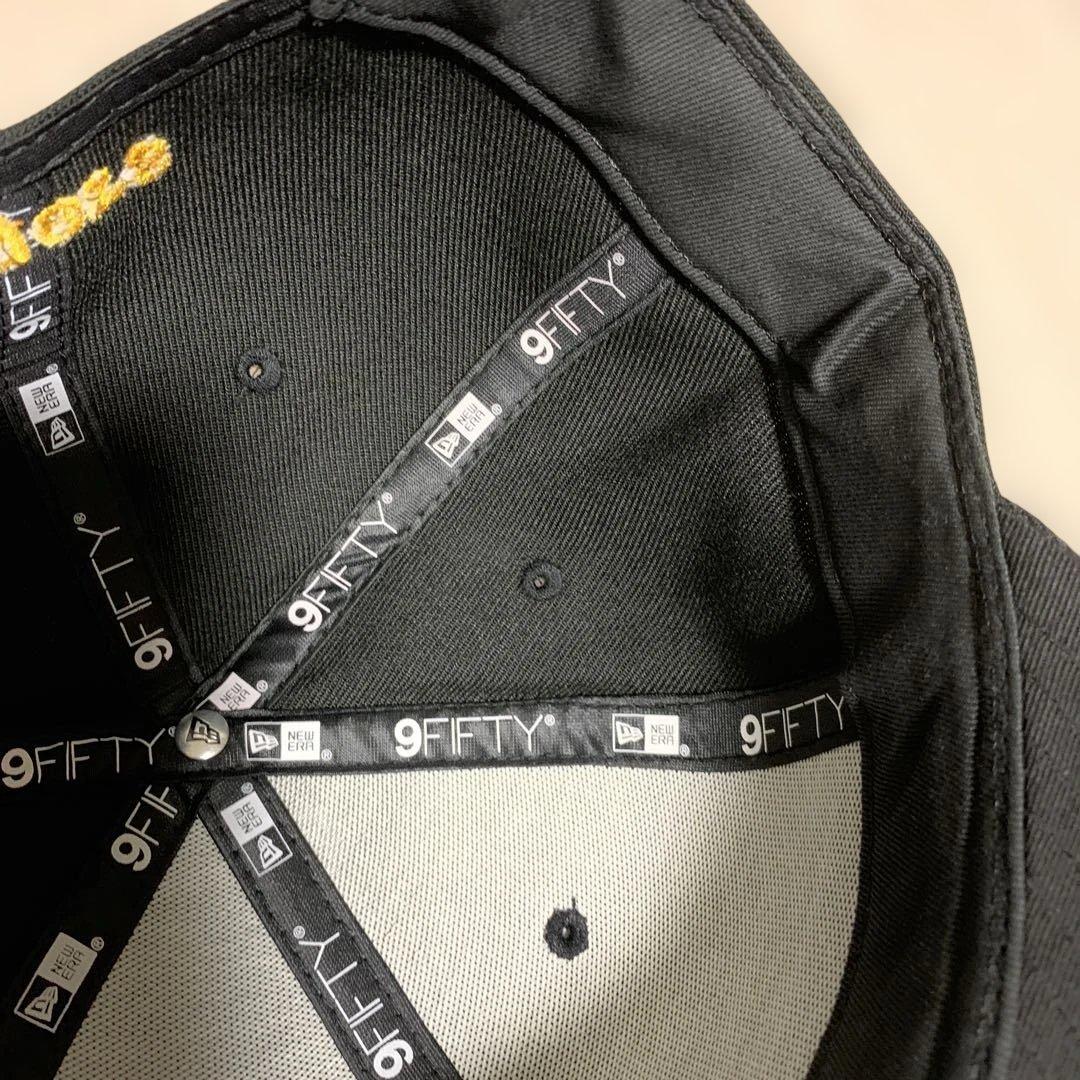 New Era ニューエラ 虎刺繍キャップ 虎文字 黒 阪神タイガース