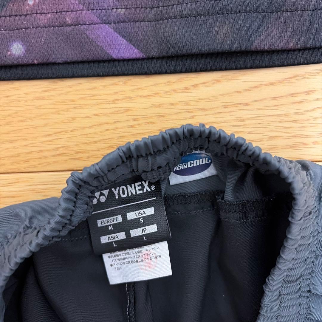 YONEX テニスウェア Lサイズ ブラック/パープル