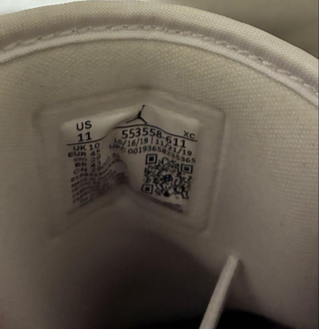 ナイキ エアジョーダン1 ロー \"ジムレッド/ホワイト\"