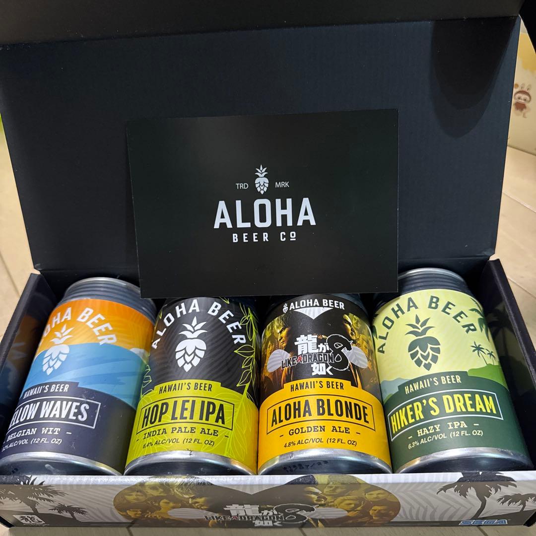 龍が如く8 × ALOHABEER 4本セット（※鑑賞用）