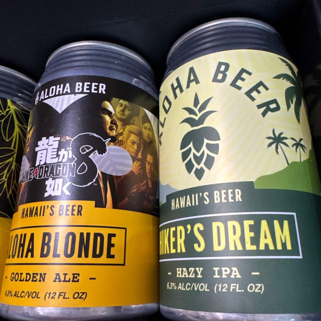 龍が如く8 × ALOHABEER 4本セット（※鑑賞用）