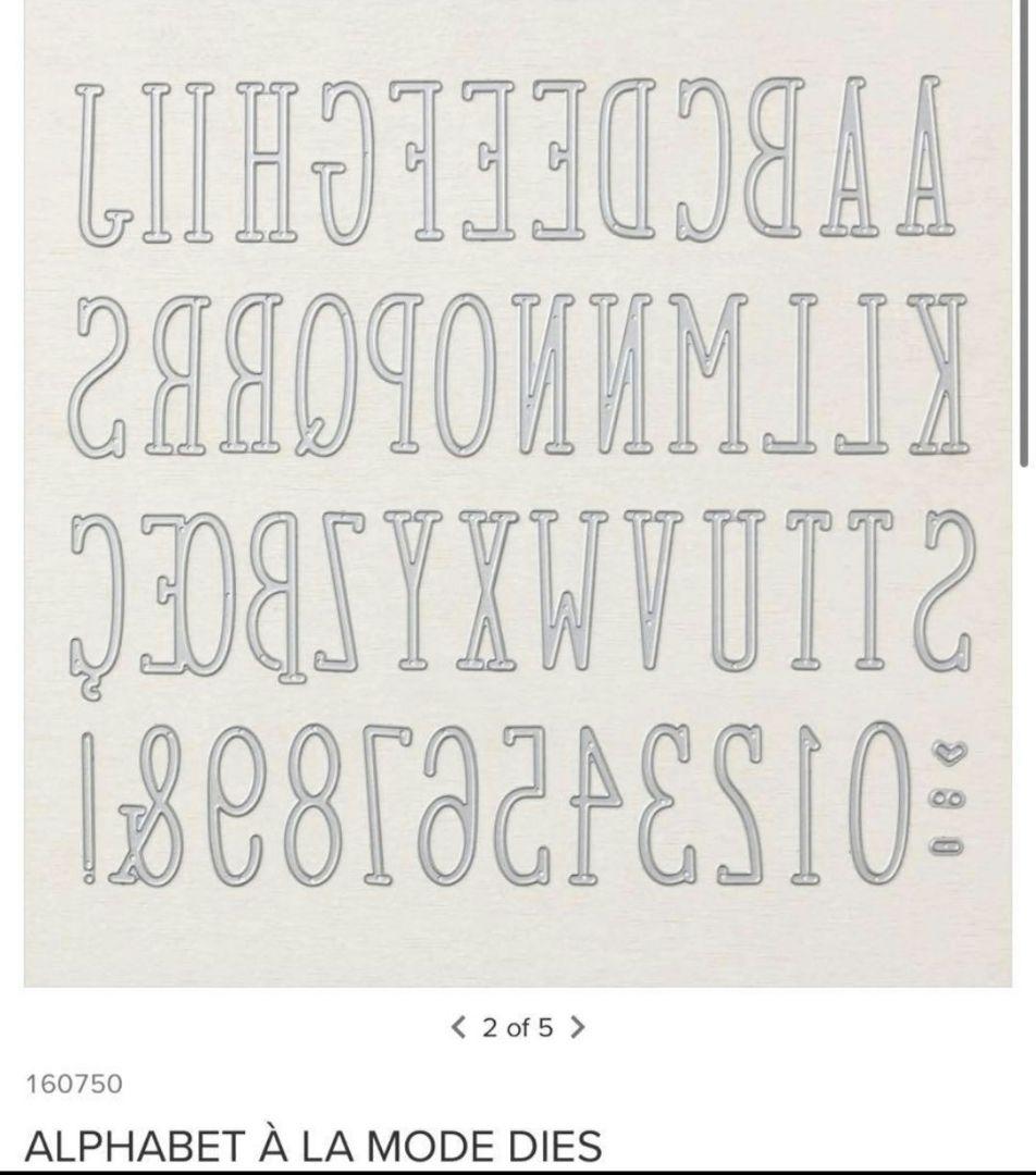 再値下♡未使用　スタンピンアップ　アルファベットダイ