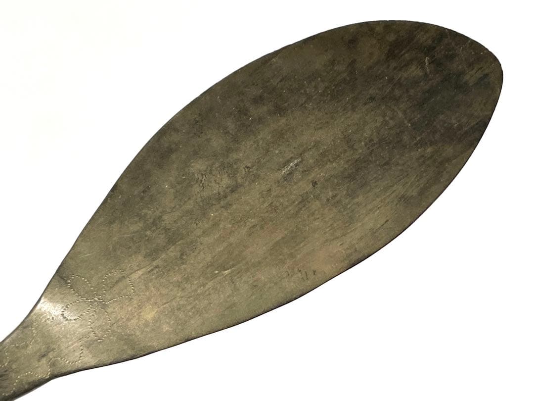 #1韓国骨董　アンティーク　高麗匙　砂張　佐波理　古銅　スプーン　スッカラ　灰匙