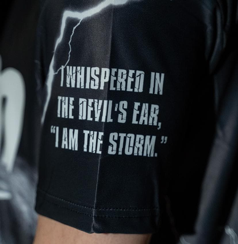 STORM STORM LION JERSEY ハーフジップシャツ　Lサイズ