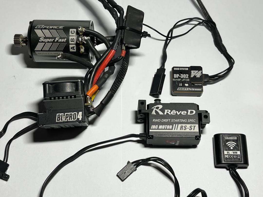 1/10 電動RC用メカ一式 アンプ・モーター・サーボ・ジャイロ・Wi-fi