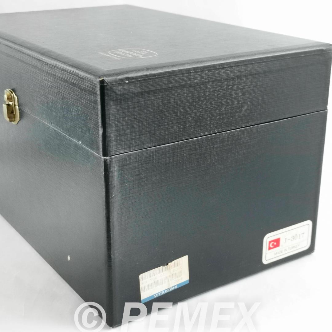 ボヘミア クリスタルガラス 花瓶 トルコ製 箱付き