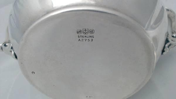 明治38年度 ホワイトハウス御用達 ゴーハム 純銀925 シュガーポット 金張り