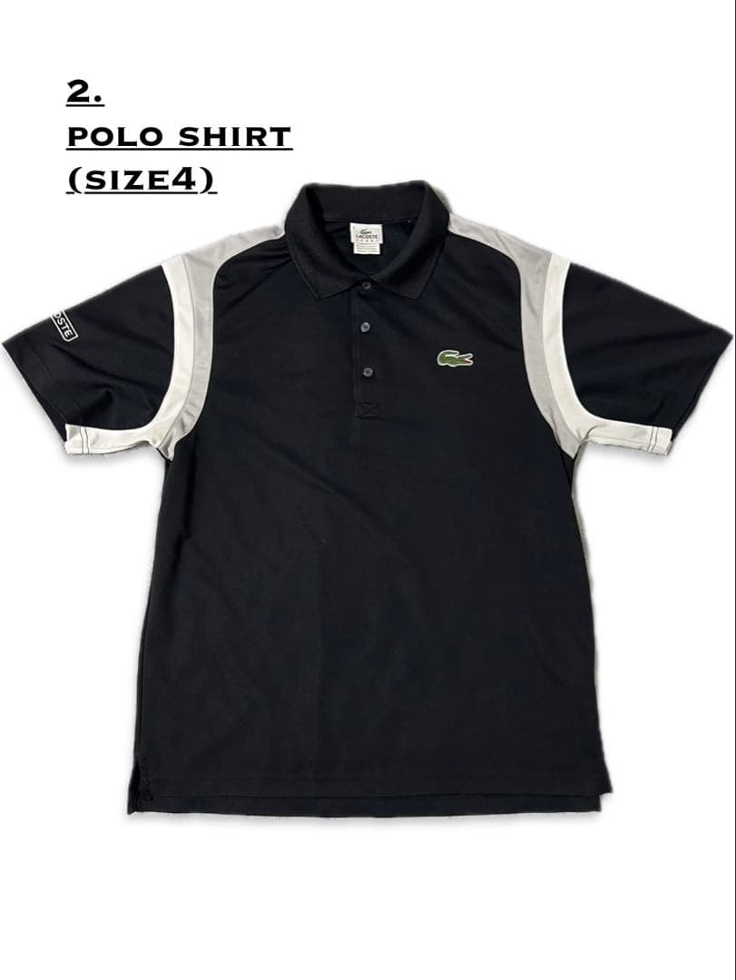 【LACOSTE】 2. POLO SHIRT (size4) RODDICK