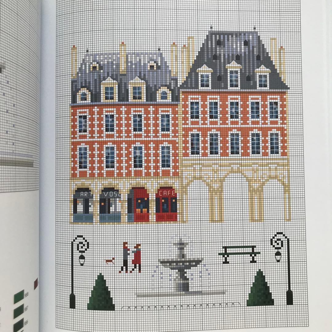 【値下げ】RUES DE PARIS クロスステッチ図案集 洋書 希少品 絶版