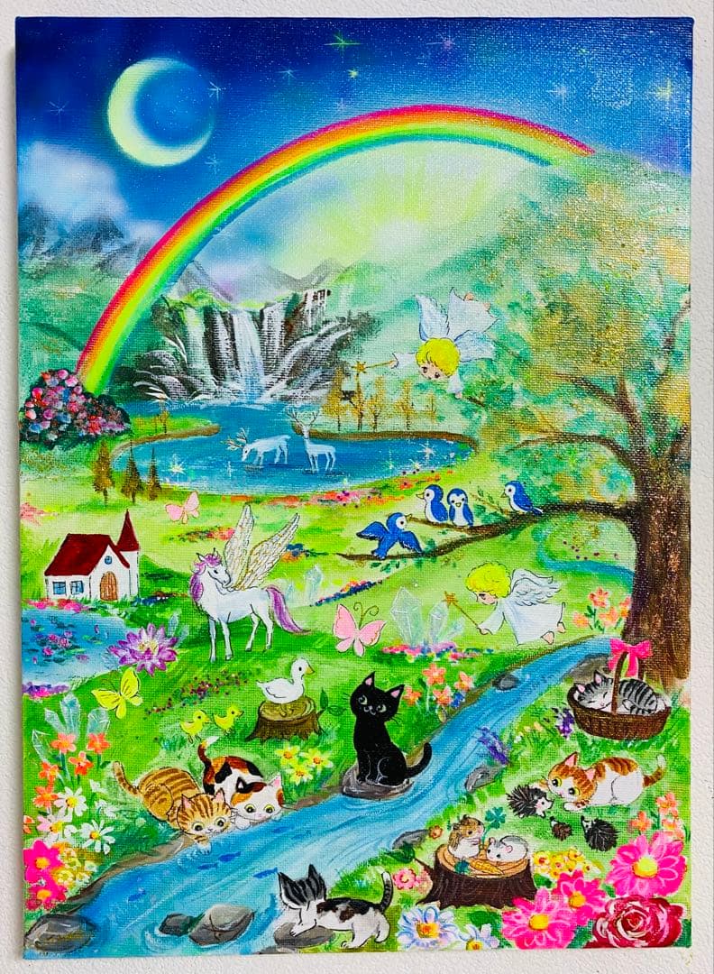 黒猫ミー絵画２点