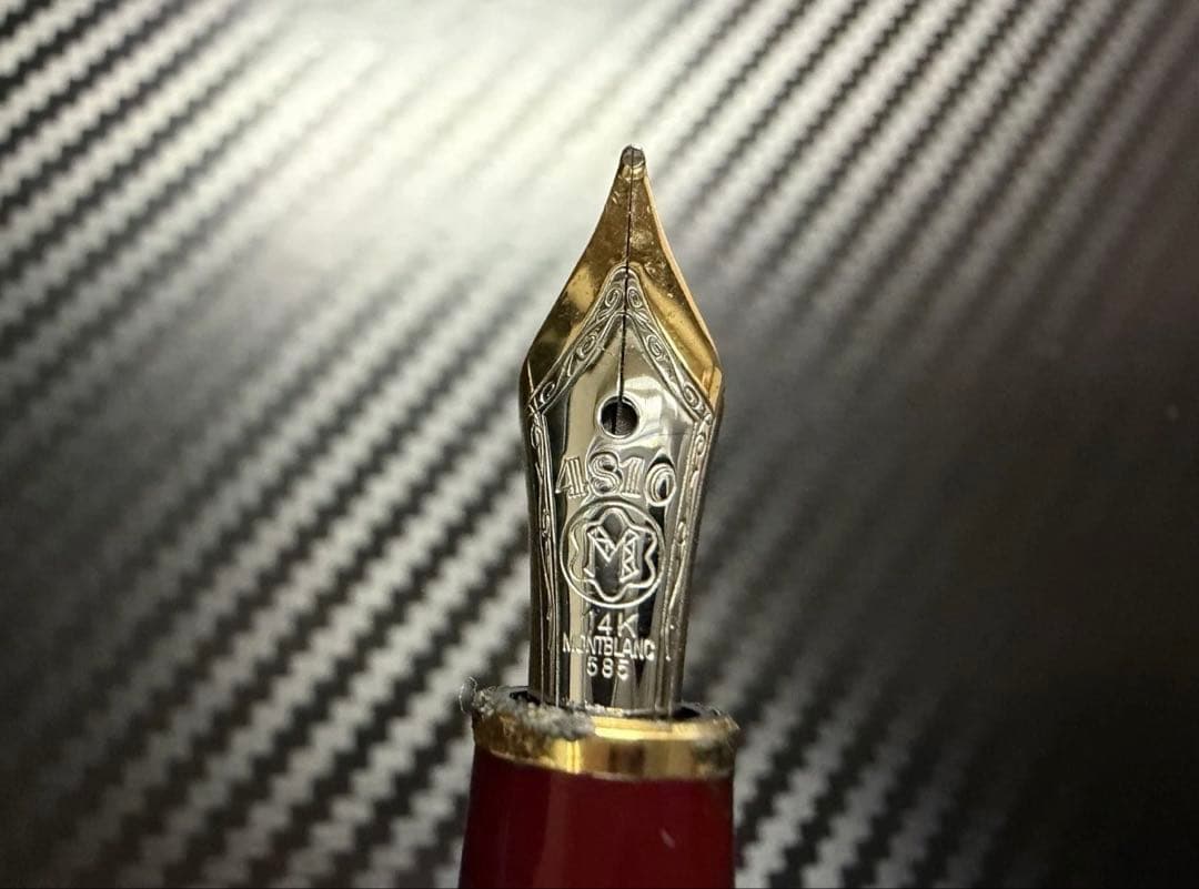 モンブラン マイスターシュテュック 144 ボルドー 中白 M 中字 万年筆