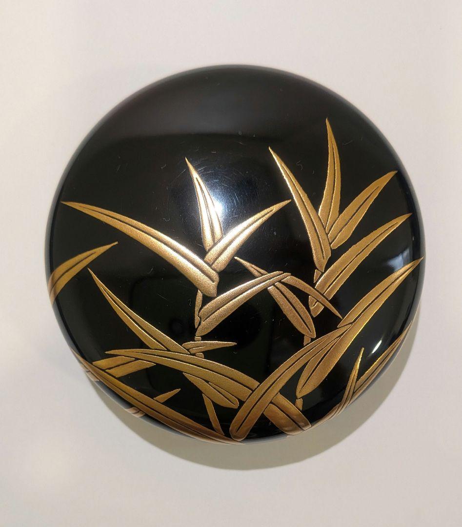 『山下永甫』大棗『芦』内金梨子地　輪島塗　共箱　茶道具