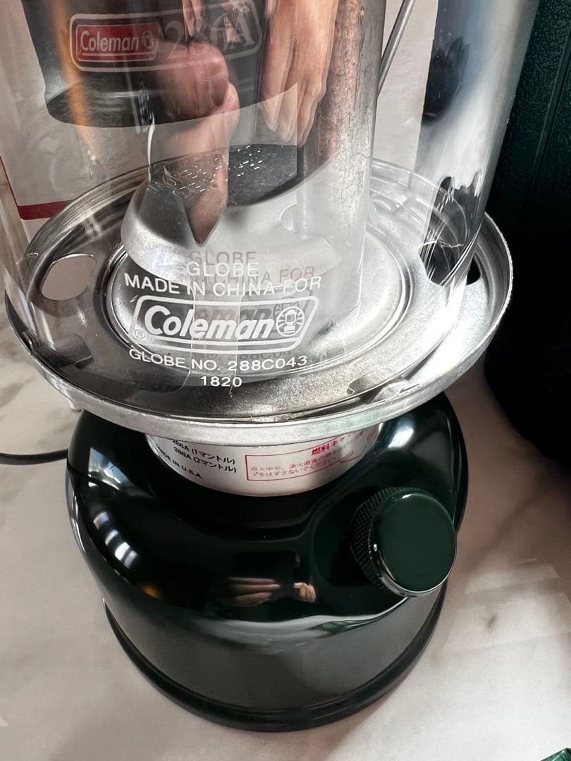 コールマン286Aランタン　一度だけ試点灯しました。
